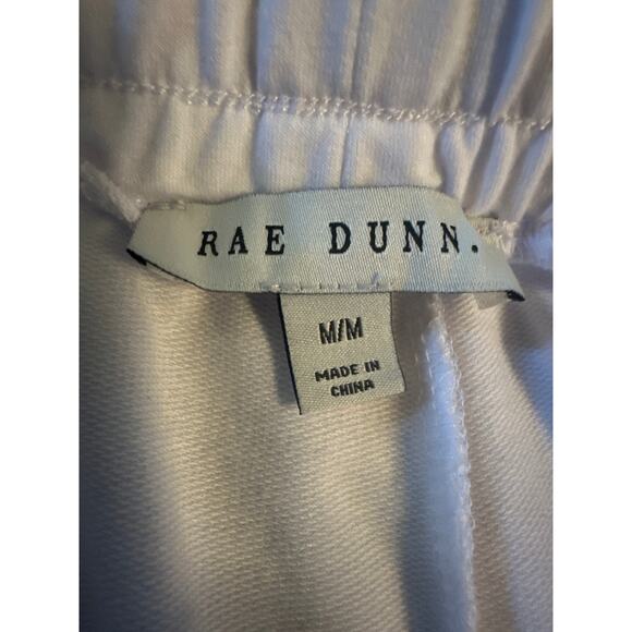 Women M Rae Dunn White Sweatpants Joggers Pants Bride Wedding Day Bridal - Picture 6 of 6